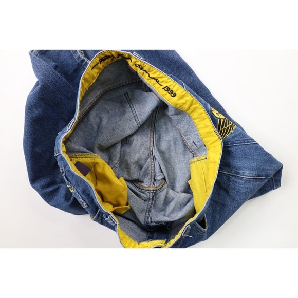 Vintage DMX Ruff Ryders Mens 40x26 Distressed Hip Hop Baggy Wide Leg Denim Jeans - Picture 5 of 11